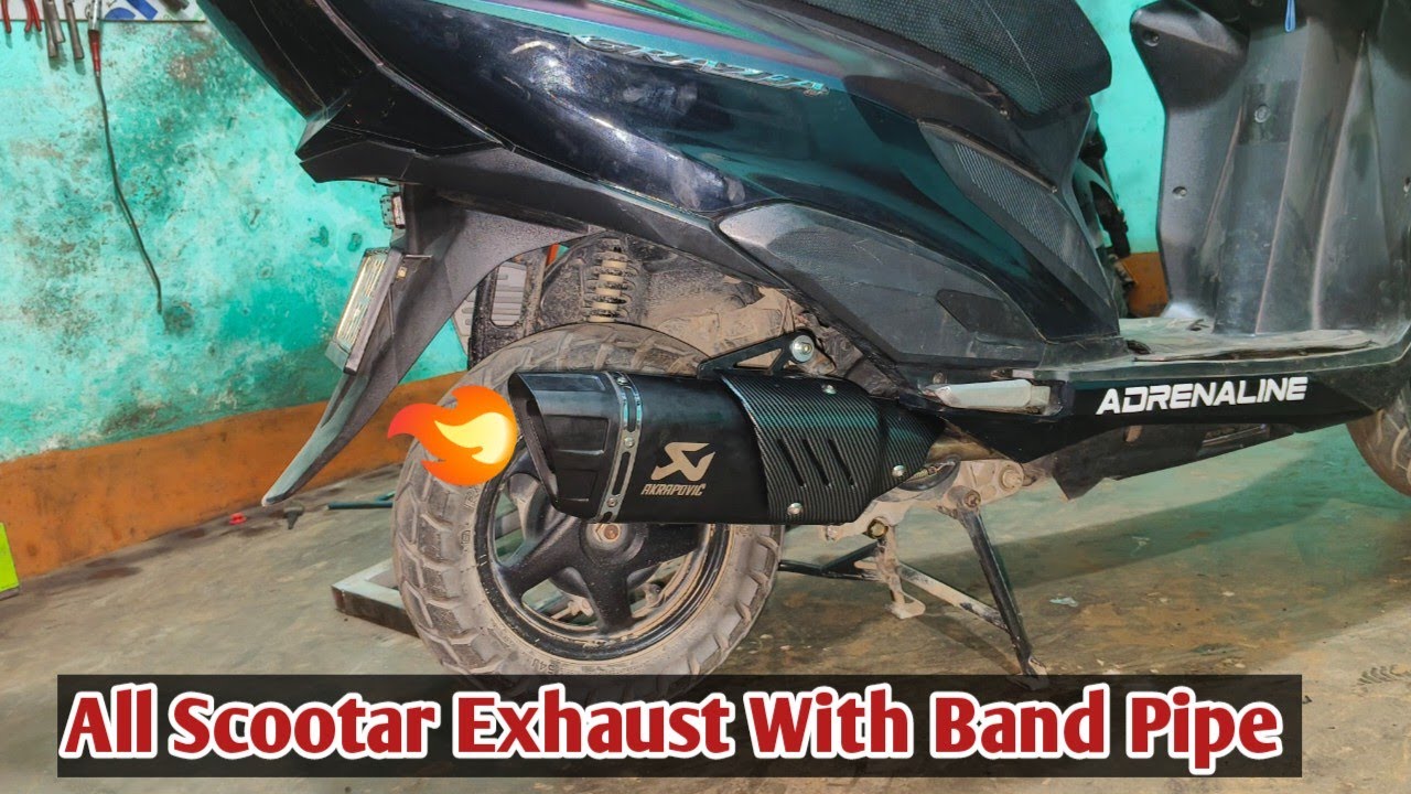 Honda Grazia Full System Exhaust Making & Install