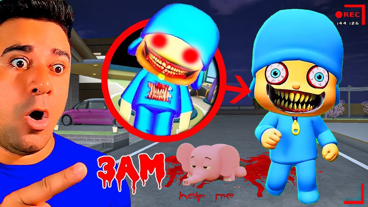 ENCONTREI O POCOYO DEMONIO AS 3 HORAS DA MANHÃ NA VIDA REAL!