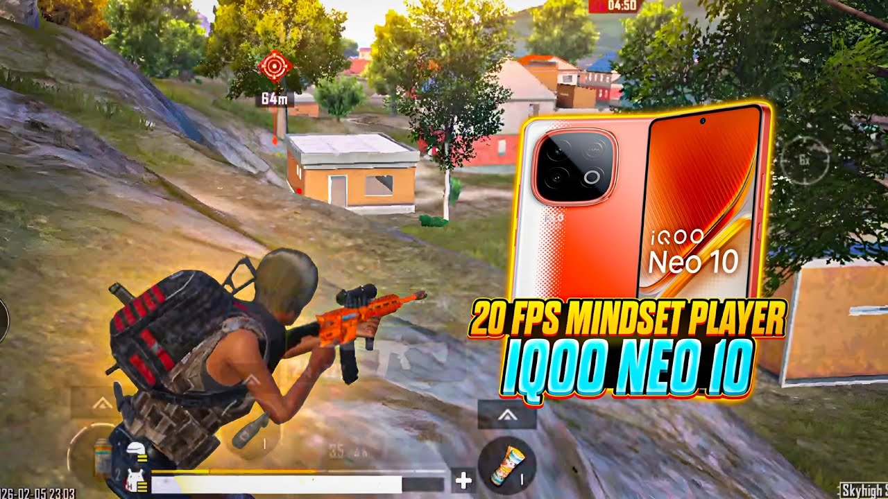 20 FPS MINDSET PLAYER 💥 IQOO NEO 10 SMOOTH + 120FPS PUBG / BGMI TEST 2026 ⚡