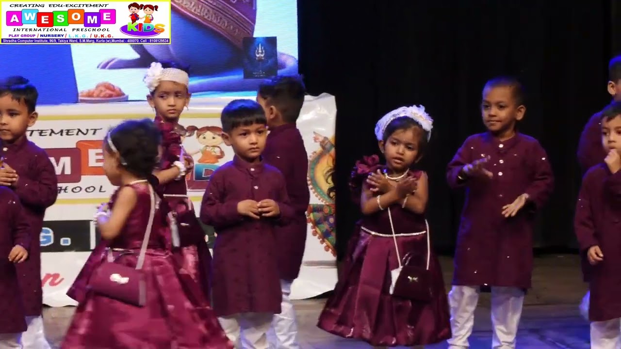 Ganpati Song | Annual Day 2026 | Awesome Kids International Preschool Kurla