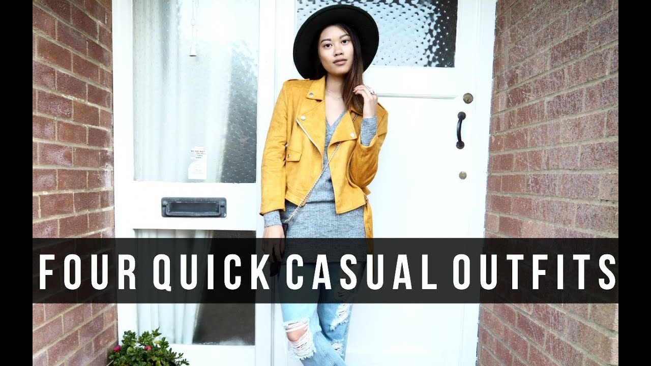 FOUR QUICK CASUAL OUTFITS | IDRESSMYSELFF