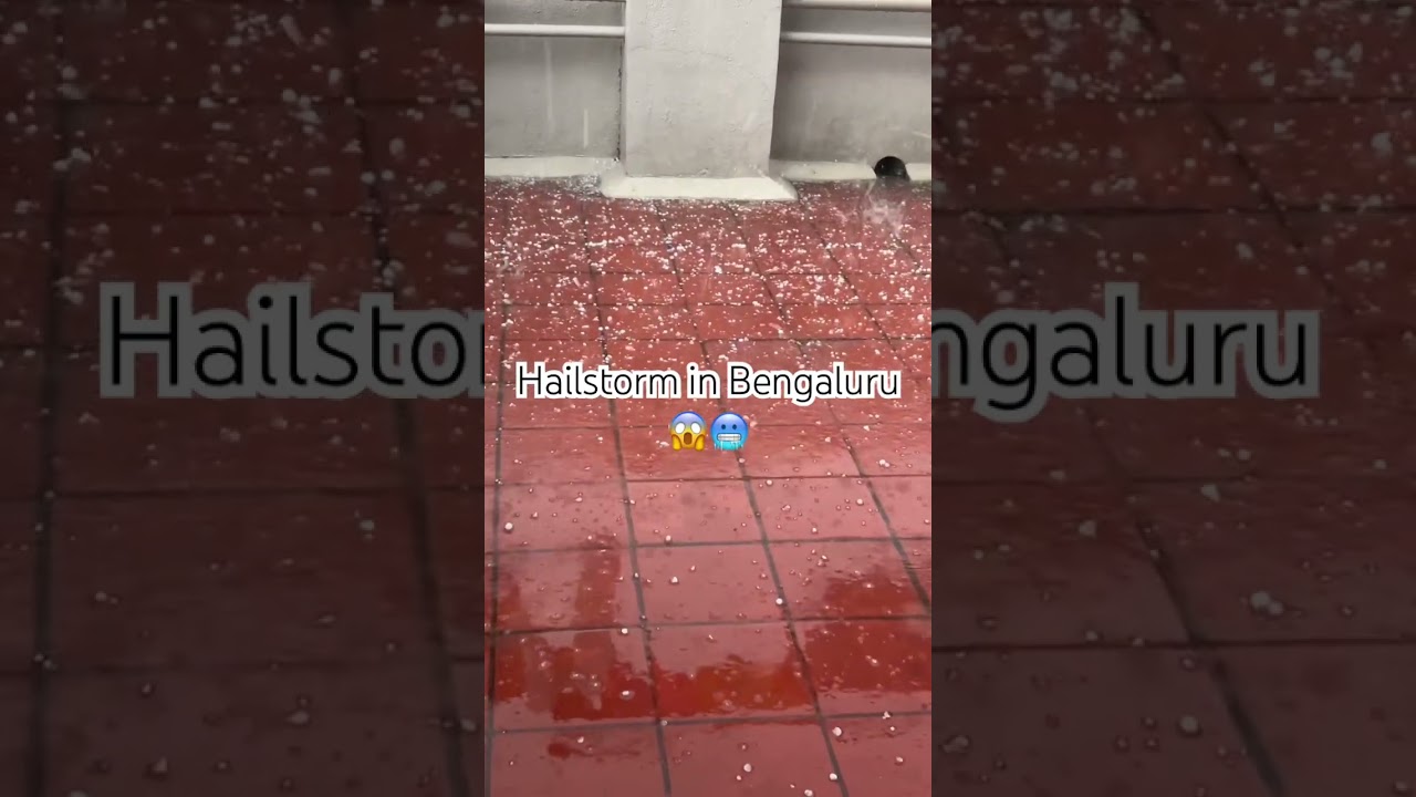 Today&rsquo;s hailstorm in Bengaluru 😱🥶#shorts #viral #trending #youtubeshorts #weather #bengaluru
