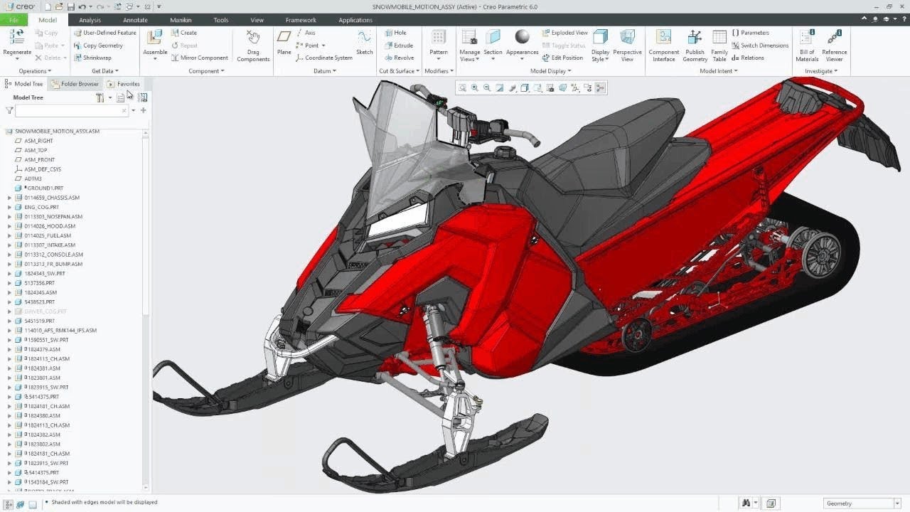 Appearance of the Model Tree is Easier to Control | Creo 6.0