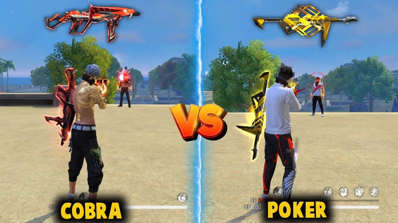 PREDATORY COBRA MP40 VS POKER MP40 DAMAGE ABILITY TEST | POKER MP40 RETURN - GARENA FREE FIRE