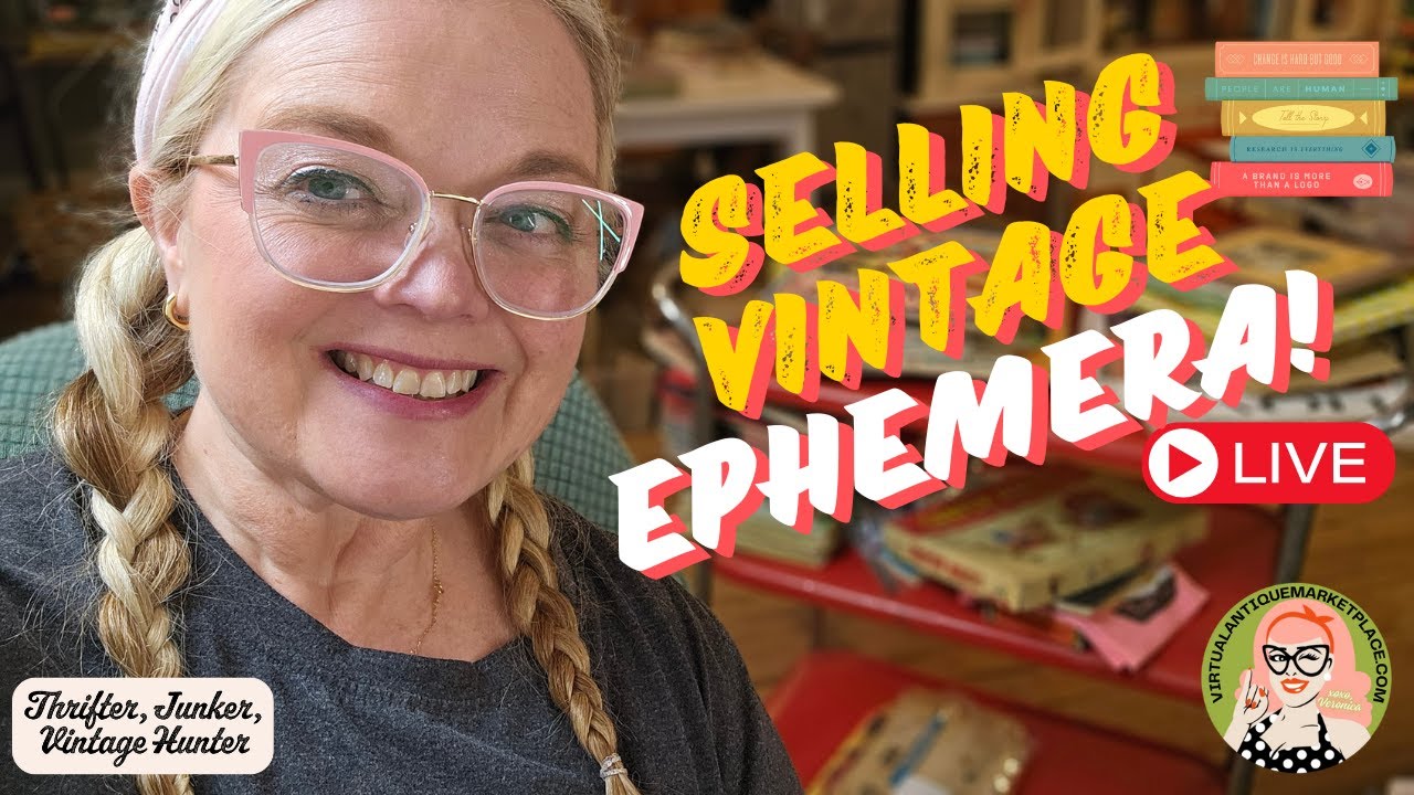 Selling Vintage & Antique Ephemera On Virtual Antique Marketplace!