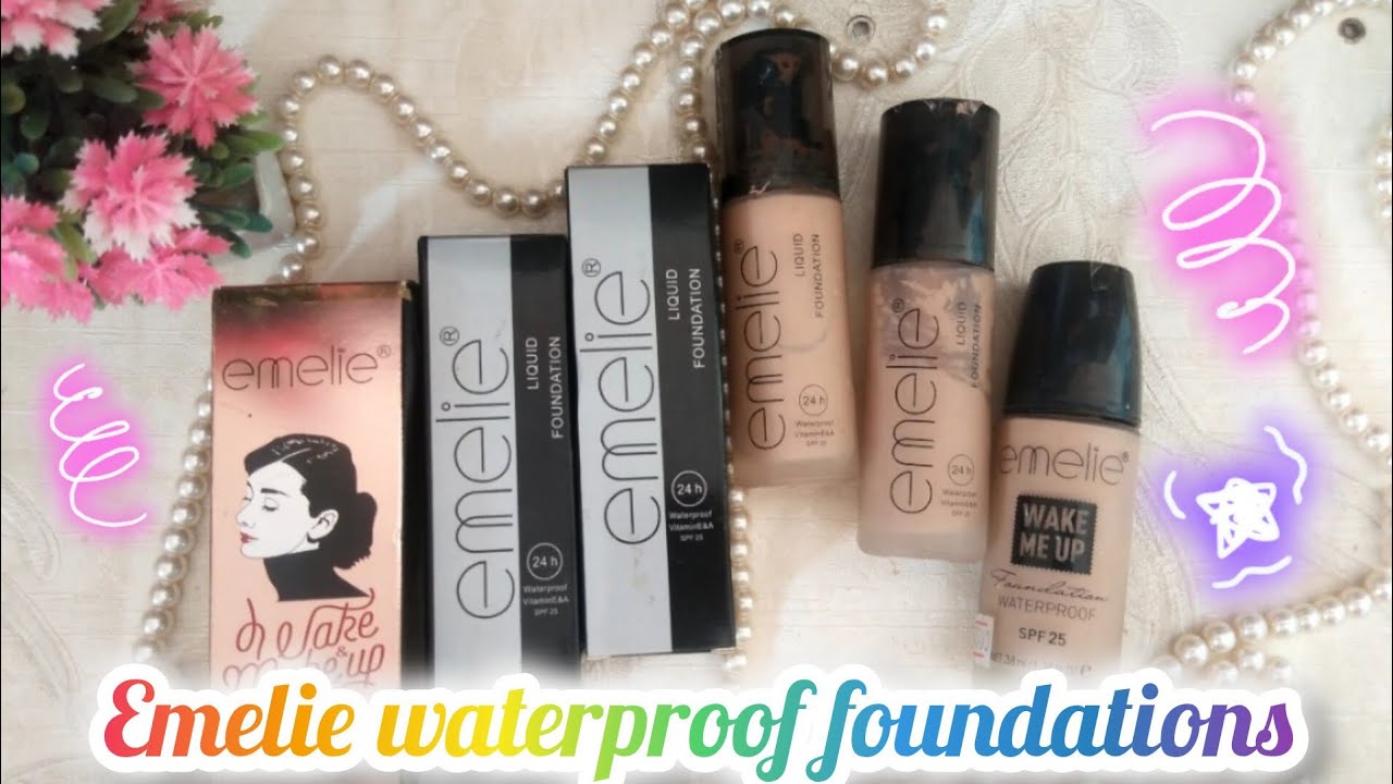 Emelie liquid foundation waterproof full coverage