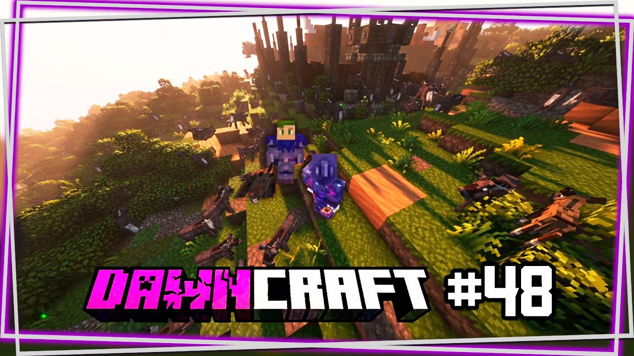 AMOR de ANIMALES y AMOR de ALDEANOS en MINECRAFT DAWNCRAFT #48