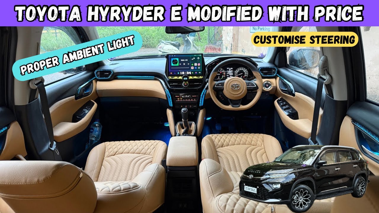 2025 TOYOTA HYRYDER BASE MODEL MODIFIED WITH PRICE✅HYRYDER GENUINE ACCESSORIES✅HYRYDER MODIFICATION