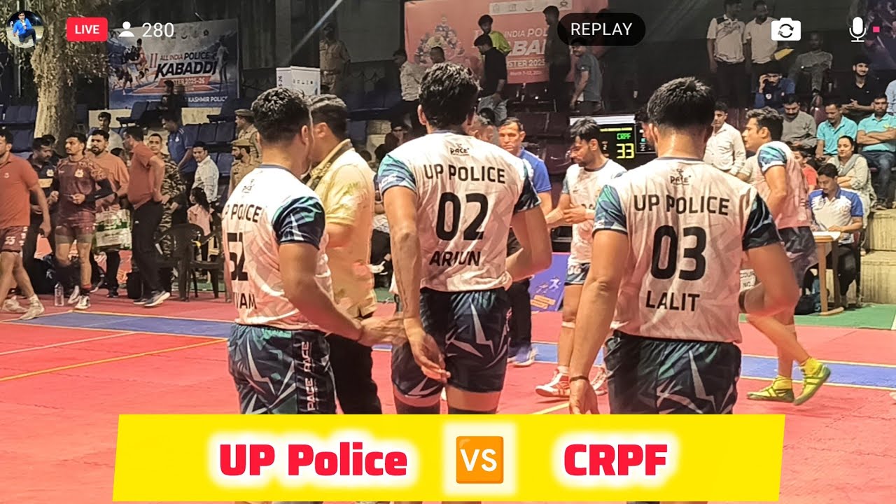 Semifinal U.P. Police 🆚 CRPF All India Police Kabaddi Turnament Jammu and Kashmir 2026