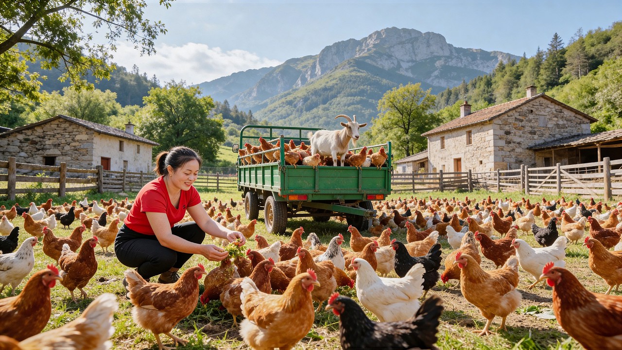 TIMELAPSE -- Harvesting 1000+ Chickens, Pigs, Use Truck Transport Many Tomatoes Go To Sell