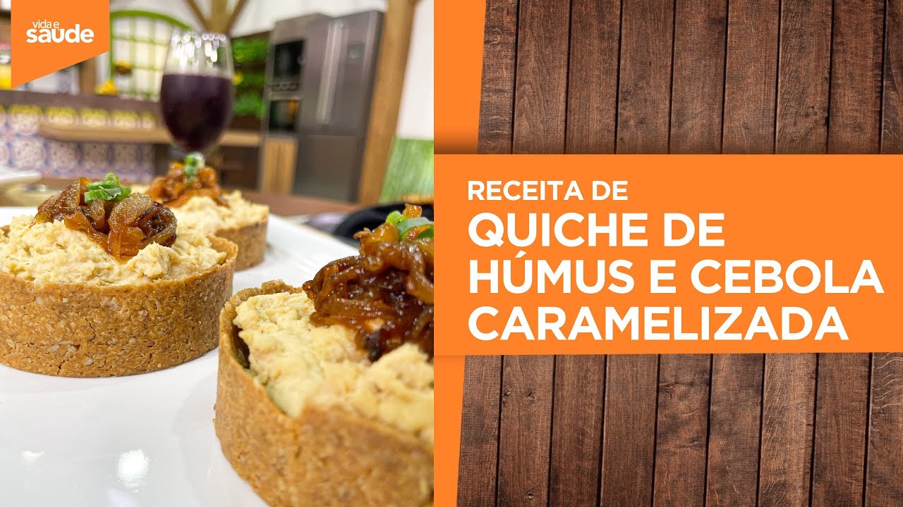 Terça na Cozinha: Quiches - Quiche de húmus e cebola caramelizada (12/03/24)