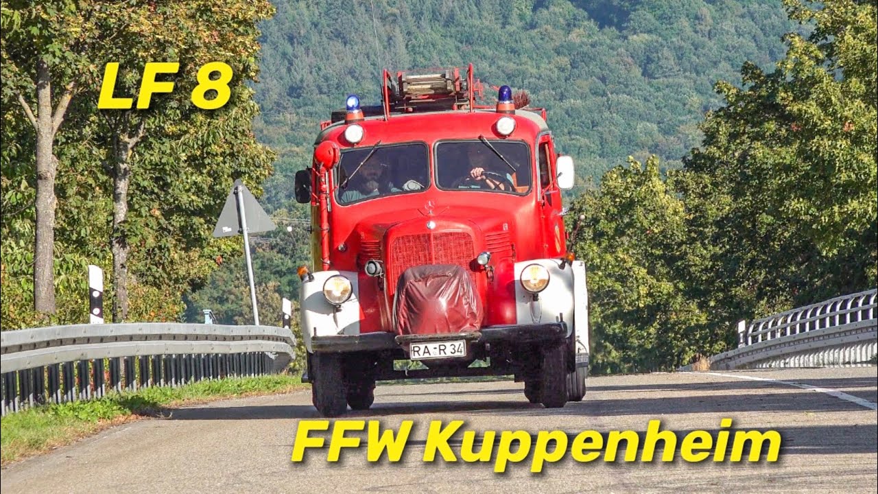 [70 JAHRE ALT] LF 8 (a.D.) der Feuerwehr Kuppenheim auf ,,Einsatzfahrt“ | OLDTIMER