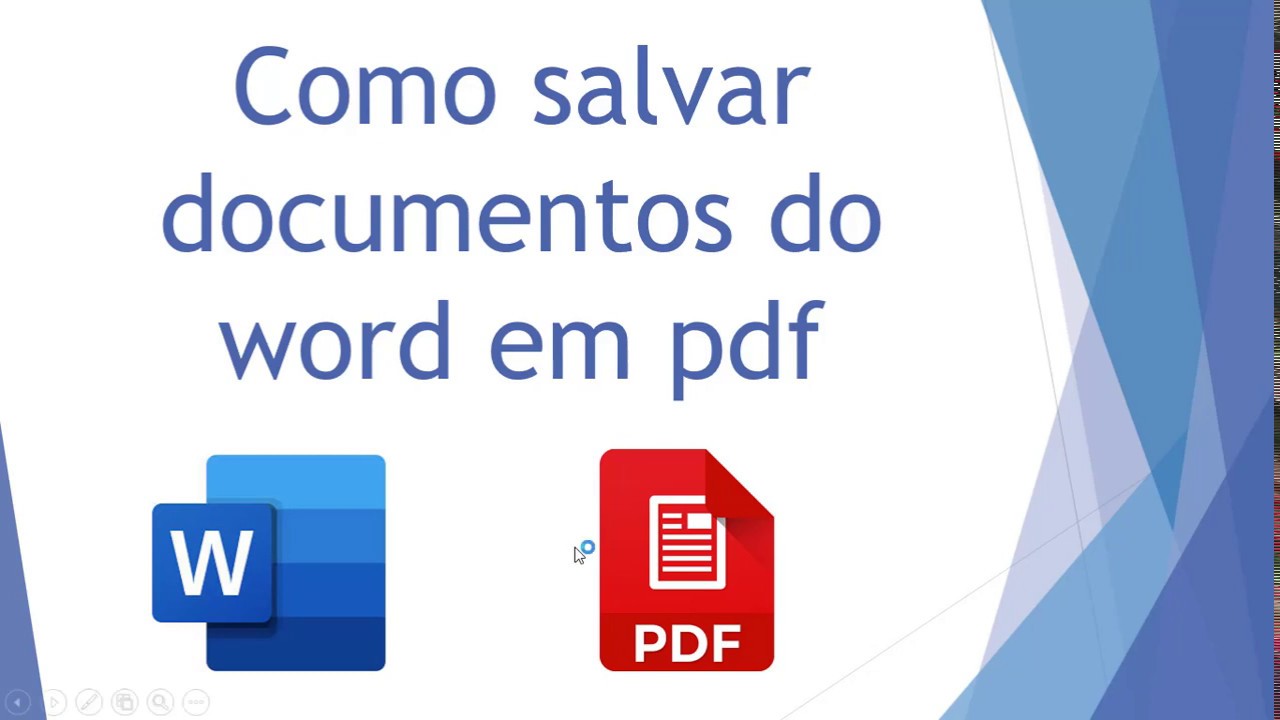 Aula como salvar um documento do word para pdf