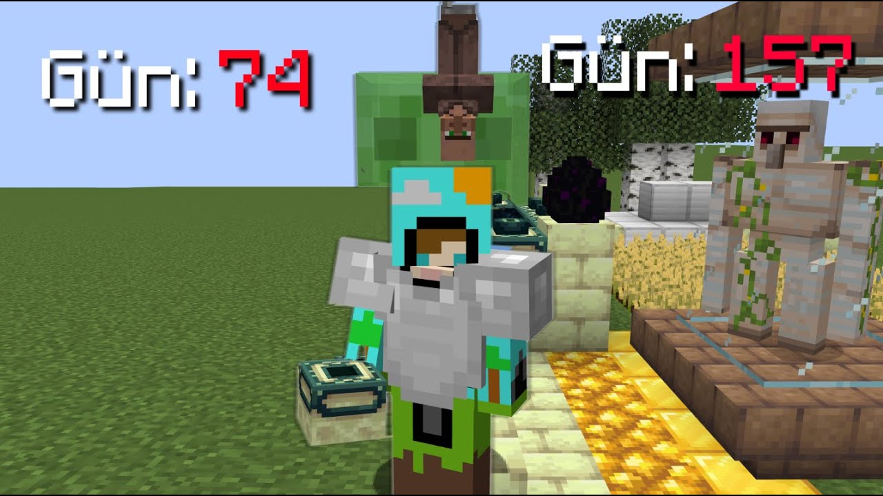 Minecraft Sadece Toprağın Üzerinde Oyunu Bitirmek
