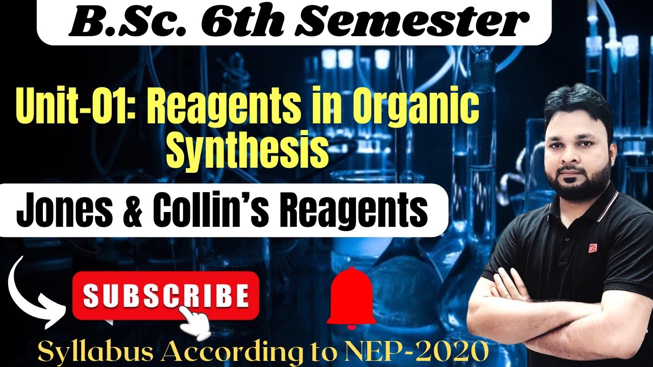 Lect-04 | BSc 6th Semester | Unit-01 Reagents|  Oxidation of Alcohols with Jones & Collin's Reagent