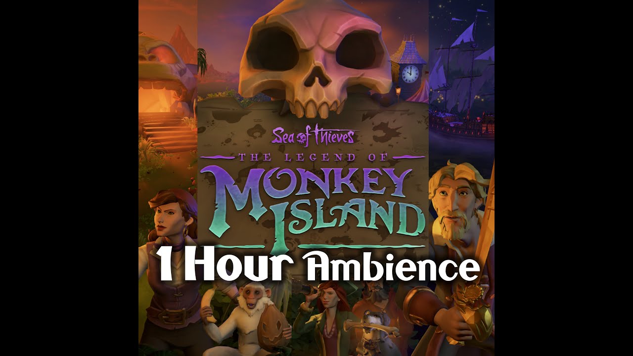 1 Hour Monkey Island Title Menu Music |  Sea of Thieves Monkey Island OST