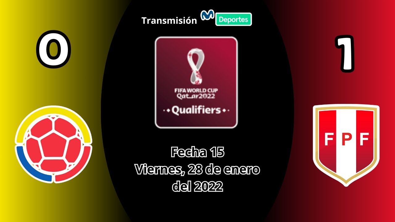 Colombia (0) vs. Perú (1) | Partido Completo (M Deportes) | Clasificatorias 2022 (Fecha 15)