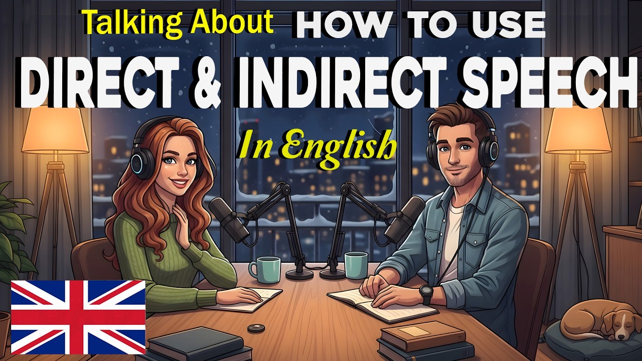 How to Use Direct & Indirect Speech English|  English Conversation Practice