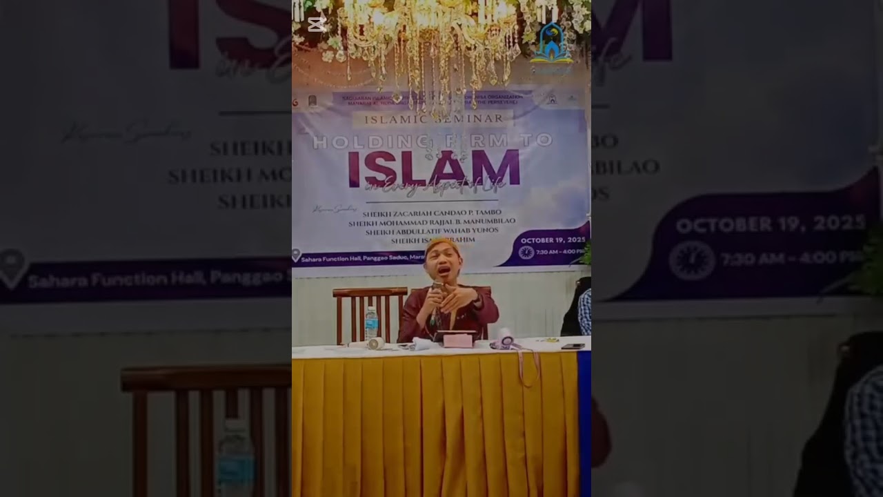 Topic so tamang pag HIJAB by Shiek Zacaria candao Tambo December 2 2025 please Subscribe 