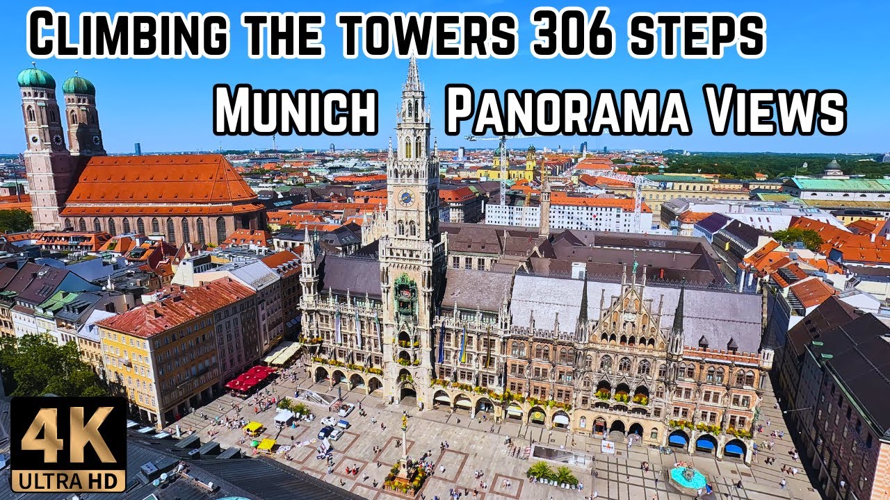Panorama Views From St Peter's Church Munich Tower Climb