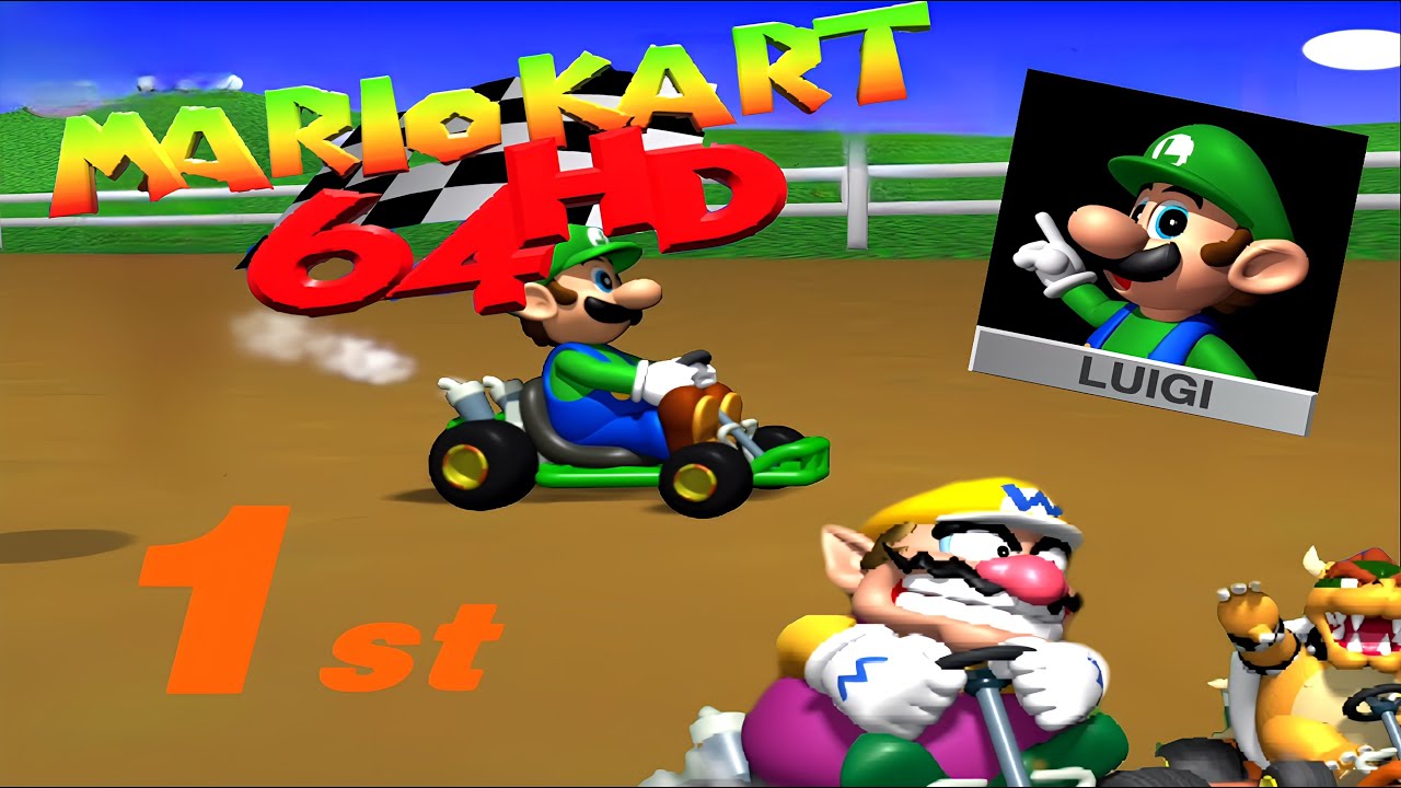 Jugando Mario Kart 64 pero en HD