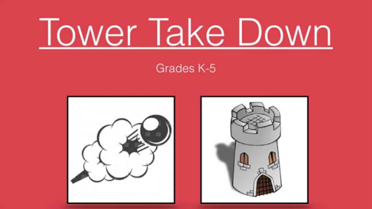 P.E. Throwing Game-Tower Take Down