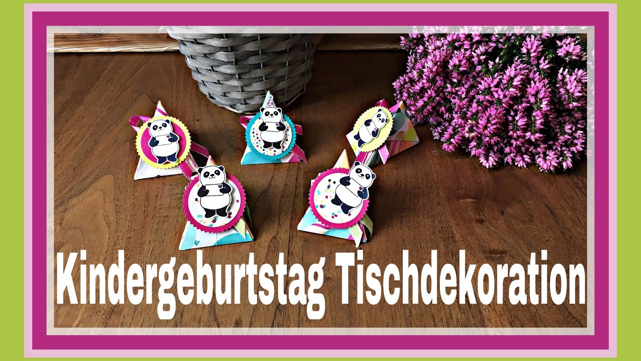 DREIECKSVERPACKUNG TISCHDEKORATION KINDERGEBURTSTAG ORIGAMI STAMPIN`UP! ANLEITUNG TUTORIAL