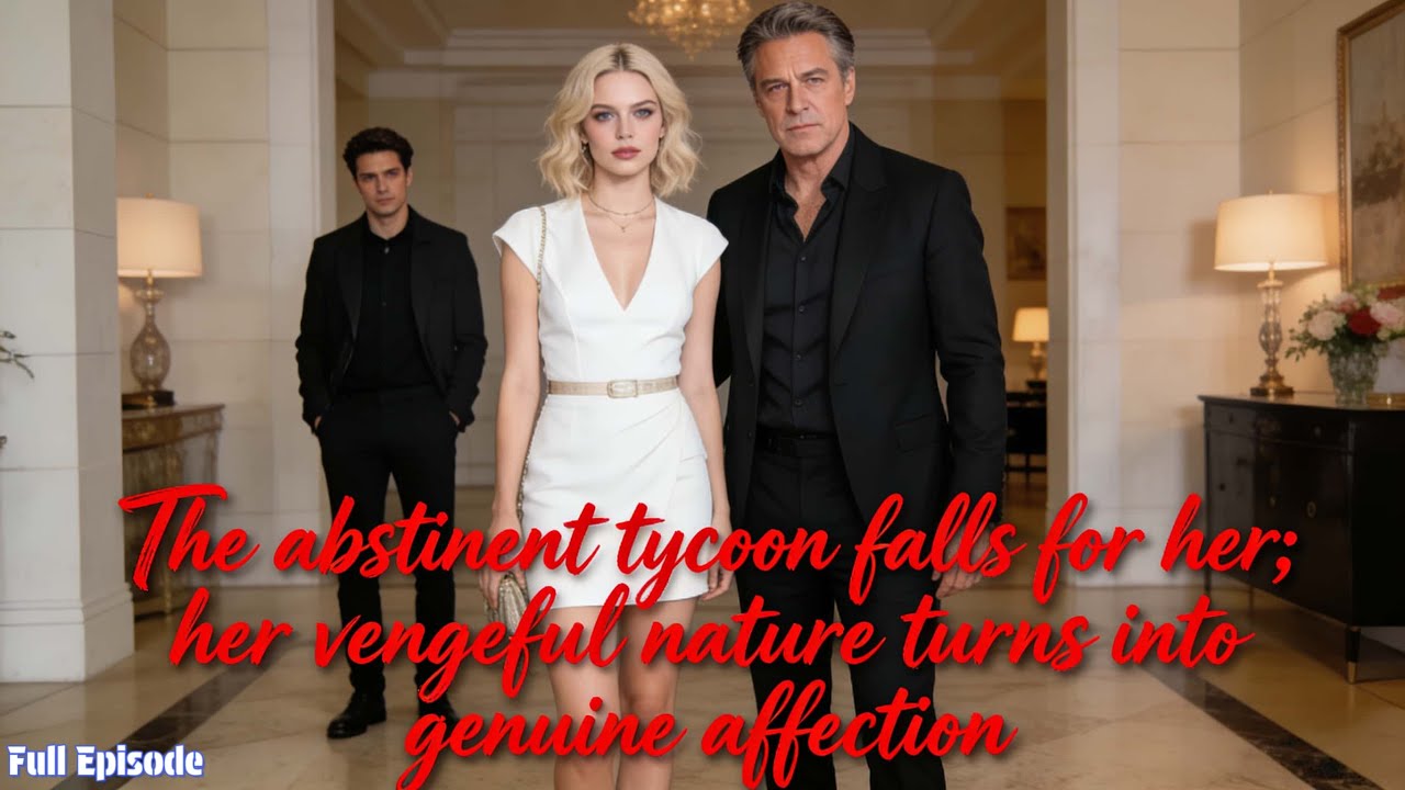 The abstinent tycoon falls for her; her vengeful nature turns into genuine affection.
