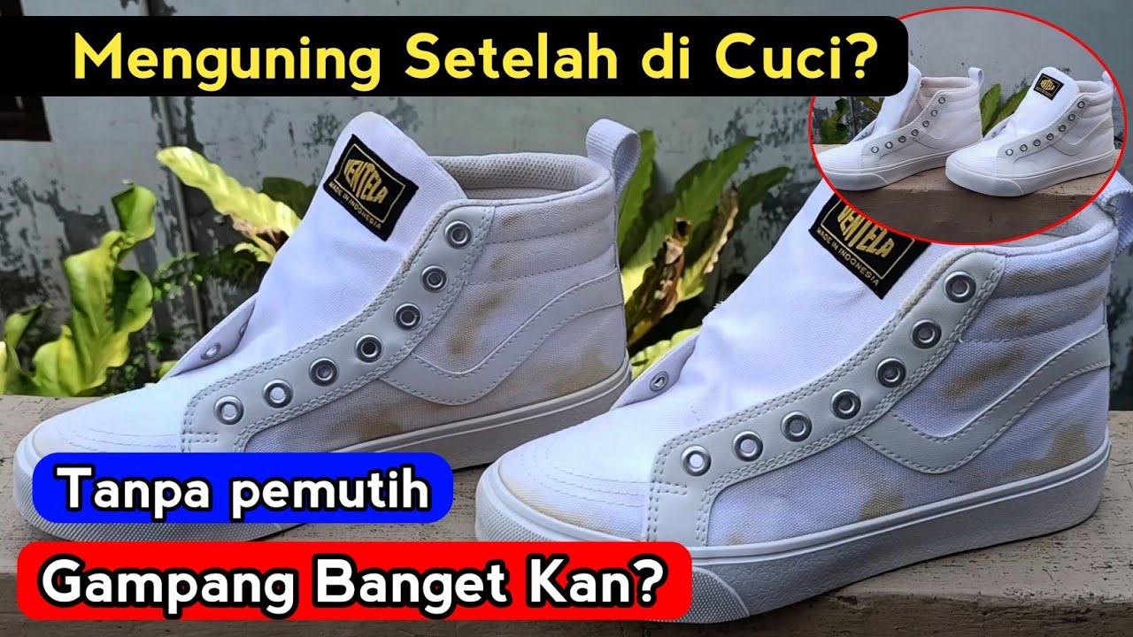 Memutihkan Sepatu Menguning Setelah di Cuci-Rahasia Laundry