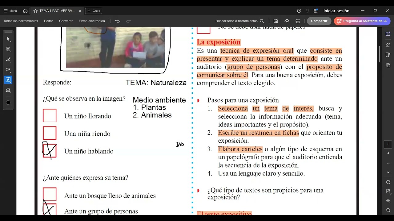 TEMA 1 RAZONAMIENTO VERBAL PRIM II