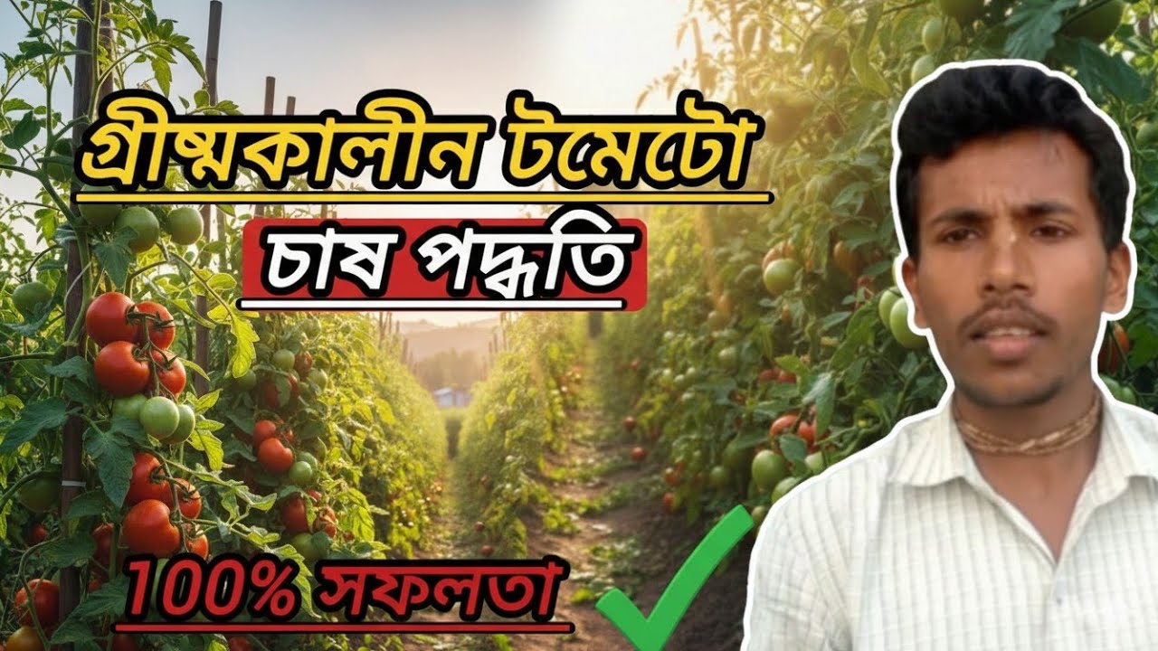 গ্রীষ্মকালীন টমেটো চাষ পদ্ধতি # tomato farming 🍅