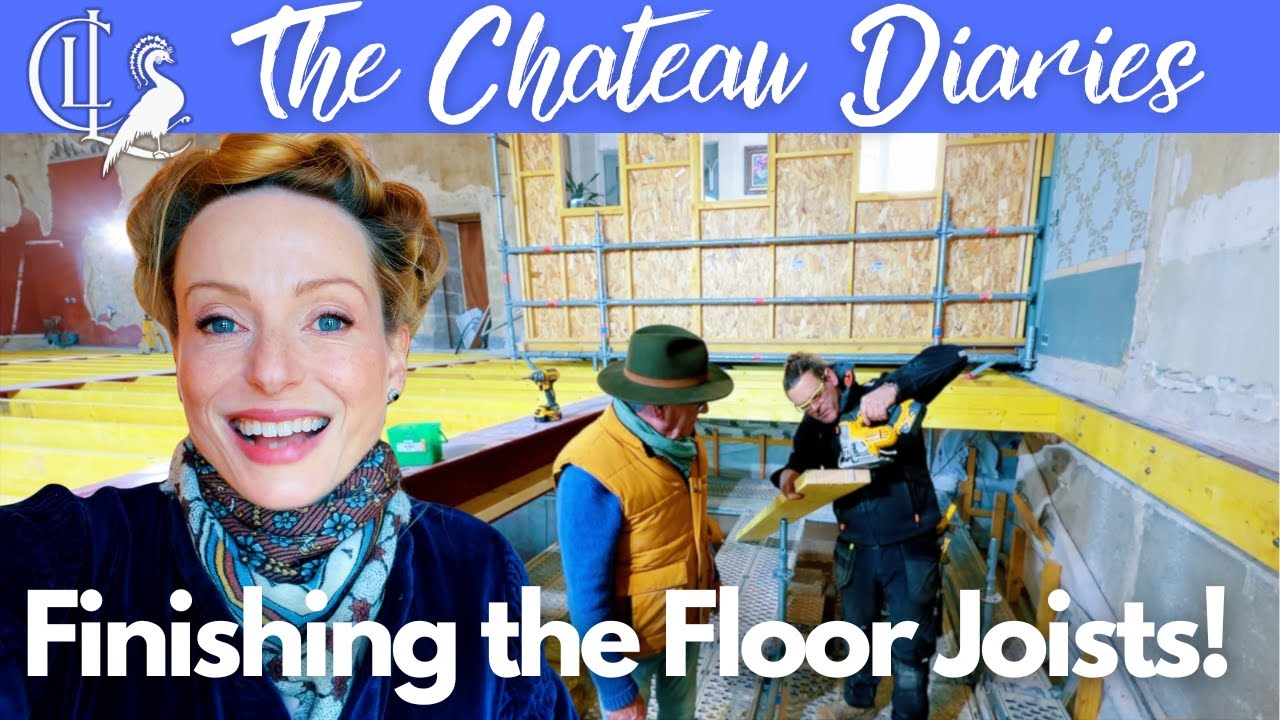 Happy New Year & The Floor Joists Are FINISHED in the Chateau's Grand Salon! 🛠️🏰
