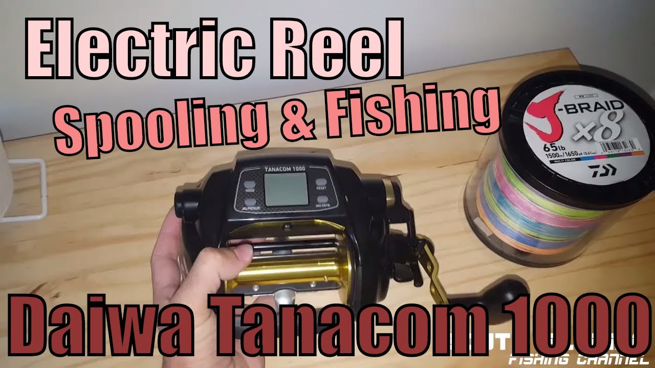Electric Reel Spooling & Fishing (Daiwa Tanacom 1000)