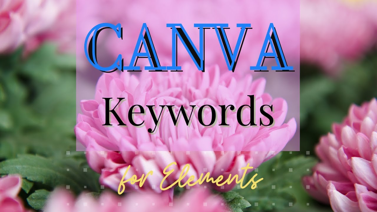 Useful Canva Keywords for Elements