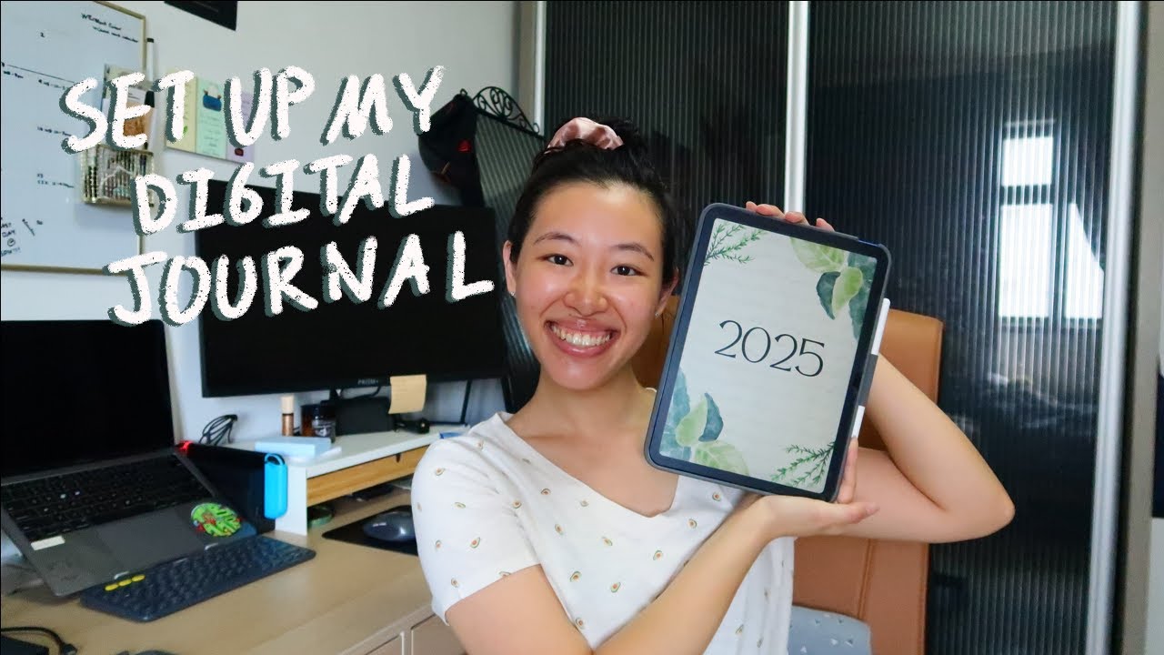 Digital Journal Set Up | goals, monthly pages, daily pages & trackers