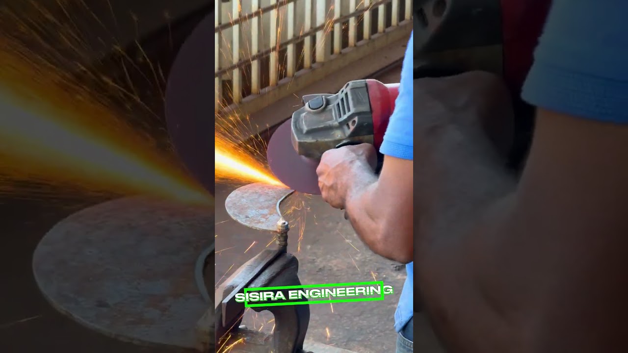 Sharpening the blades of coconut husk shredding machines