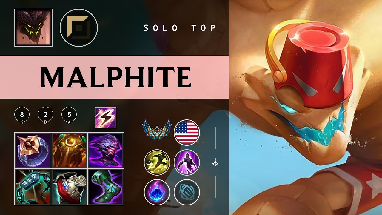 Malphite Top vs Varus - NA Challenger Patch 26.04