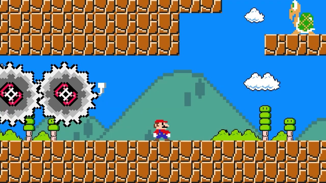 Super Mario Bros. but Mario Escape From Chrome Dinosaur Game | Game Animation