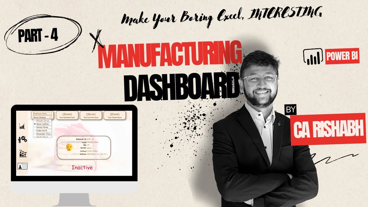 Employee Profile Card in Power BI | Part 4 &ndash; Manufacturing Dashboard Series