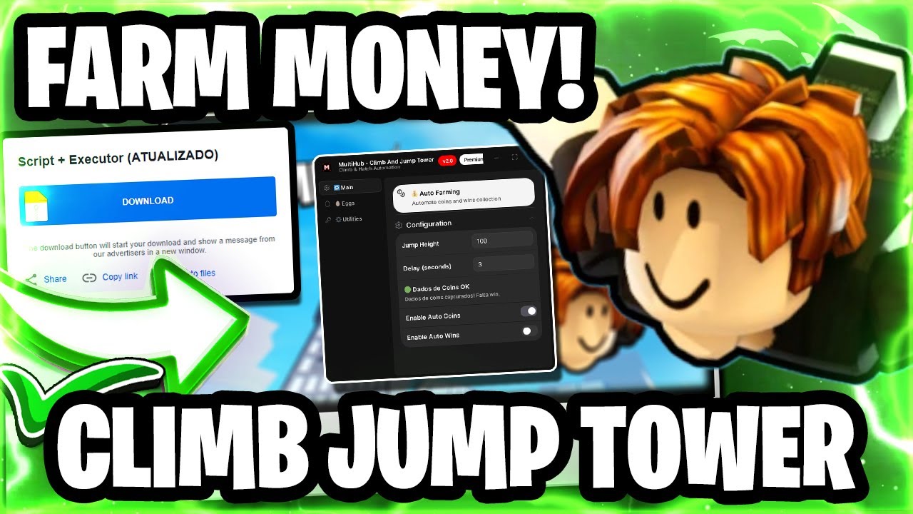 🔥 ScriptHub - Climb and Jump Tower Script | Auto Farm - Auto Pets - Auto Win | Mobile & PC [2025]