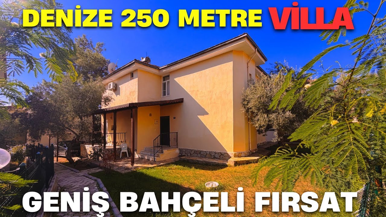 Didim Akbük’te Fırsat Denize 150 Metre Geniş Bahçeli Uygun Fiyata Ayrı Mutfaklı Villa 