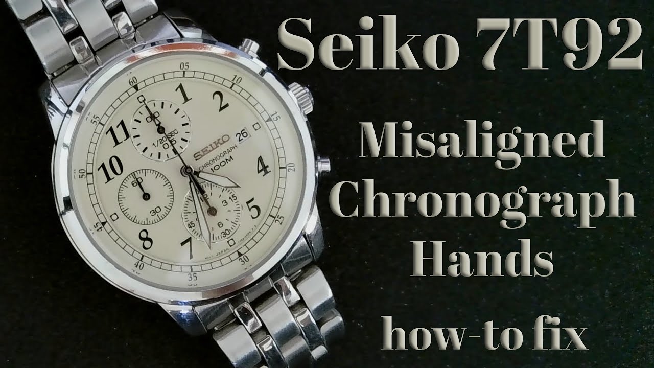 Seiko 7T92 Chronograph Hand Reset