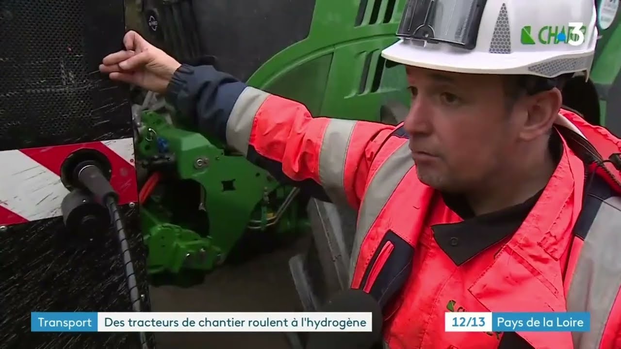 JT France 3 - Le tracteur &agrave; hydrog&egrave;ne vert CHARIER