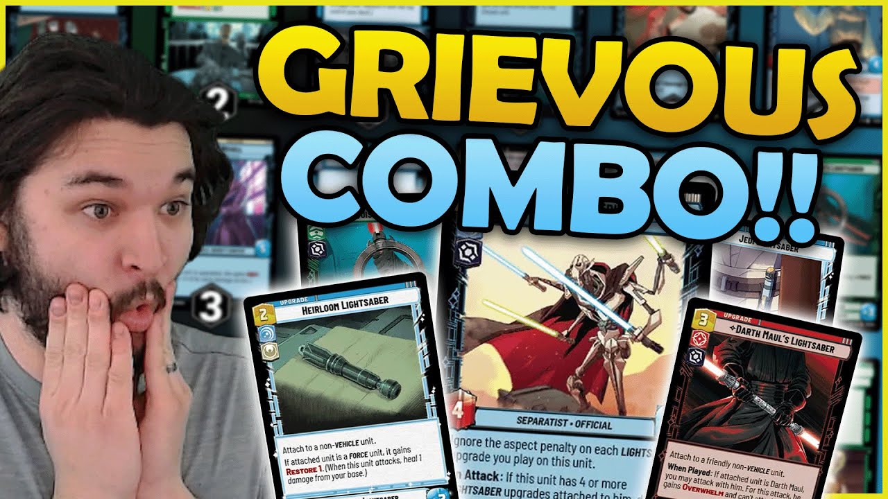 BROKEN 4 LIGHTSABER COMBO GRIEVOUS! | Star Wars Unlimited