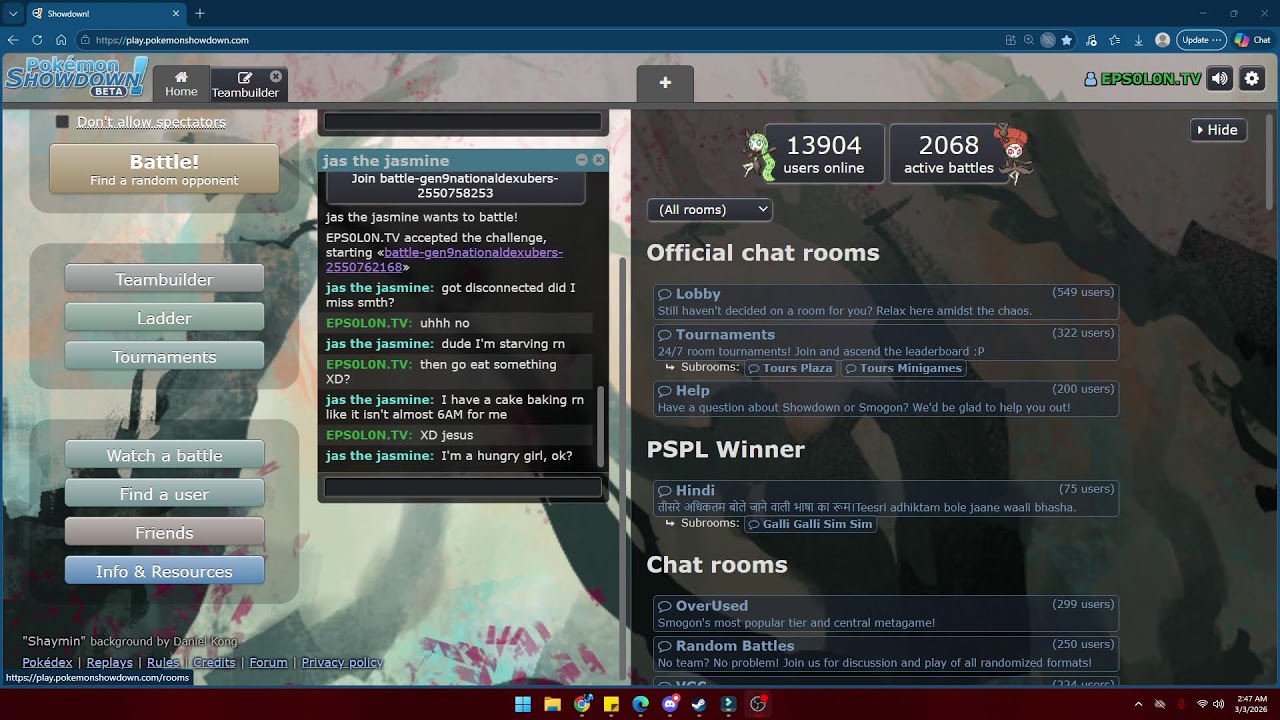 Birthday Stream, Pokemon Showdown Fun