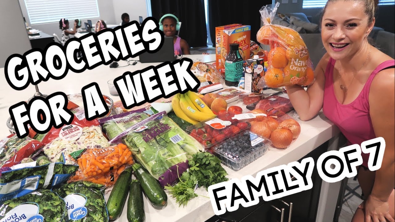OUR WEEKLY GROCERIES FOR A FAMILY OF 7 + WALMART LARGE FAMILY GROCERY HAUL + DINNER RECIPE IDEAS