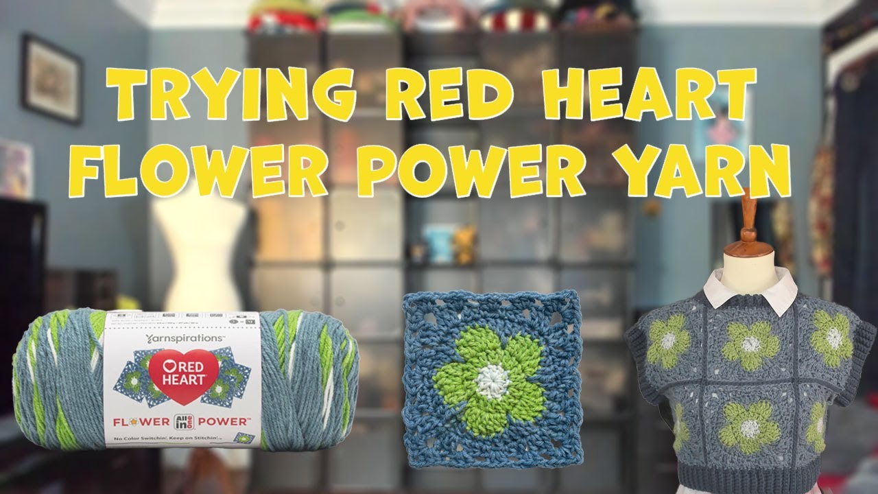 I Caved and Finally Tried the Red Heart Flower Power Yarn