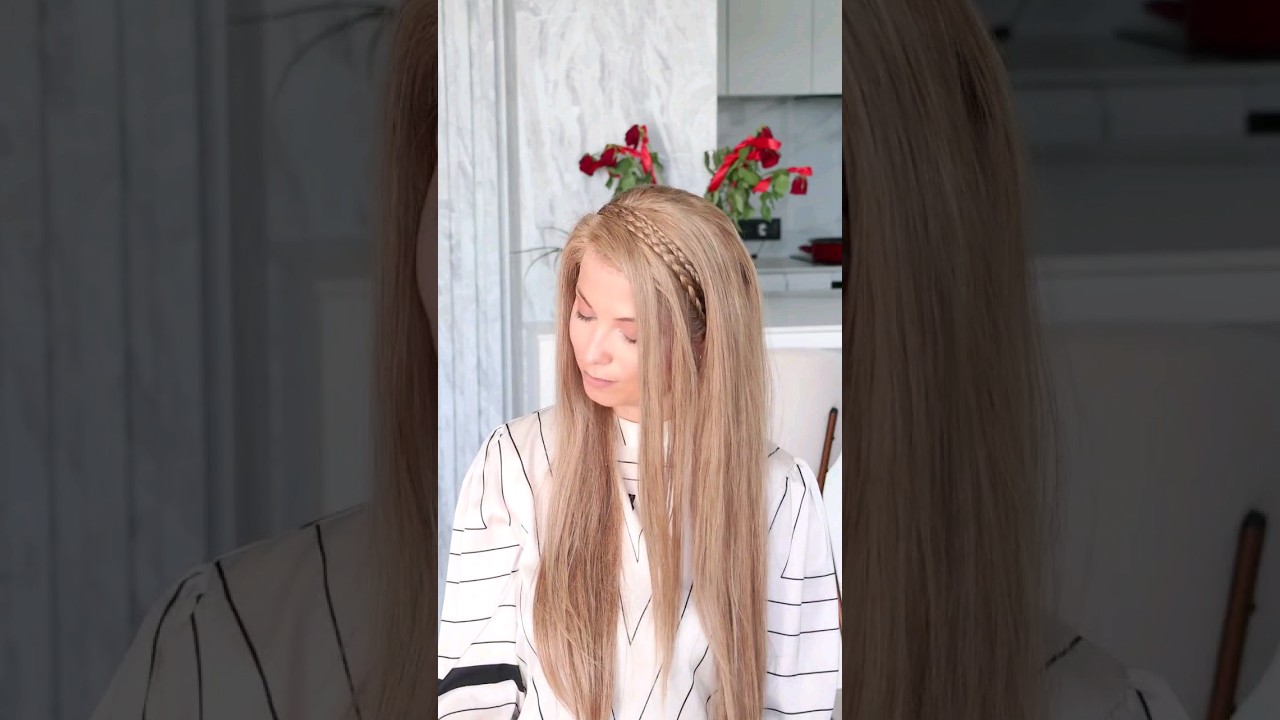 Easy braided headband #hairstyles #braids #braided