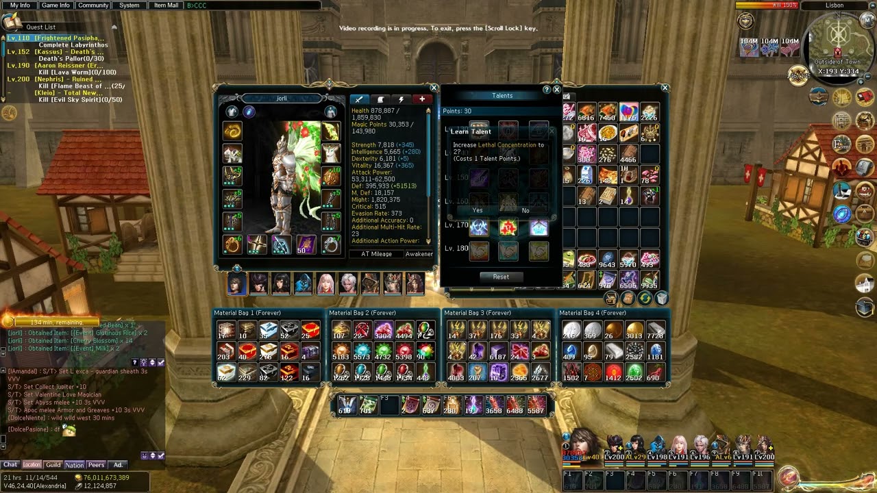 ATLANTICA ONLINE GLOBAL. CHANGING CLASS TO MAIN SWORD. TALENTS AnD MAGICS