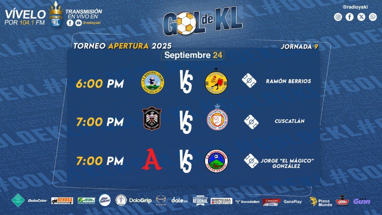 🔴Gool de KL | Jornada 9 Torneo Apertura 2025 | 24-9-25
